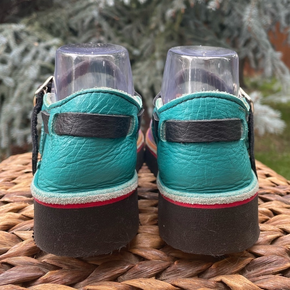 Soltech Octopus Ocean Hand Painted Leather Artistic Mary Janes Flats Us Size 9.5 View 6